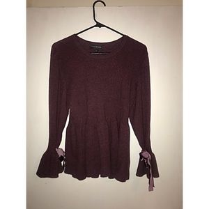 Plus Size💜 purple sweater with bell sleeves💜